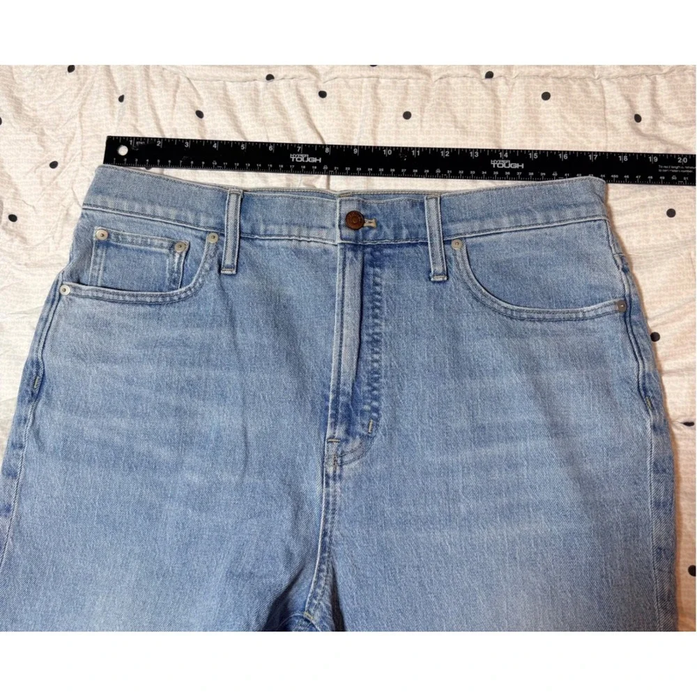 Madewell The Perfect Vintage Jean Light Indigo High Rise Tapered MB965 Size 32 - Picture 5 of 12